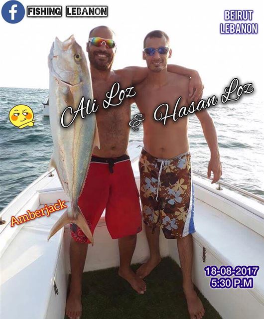 Ali Loz & Hasana Loz @alii_loz  @hasan.allaz @fishinglebanon @instagramfish (Beirut, Lebanon)