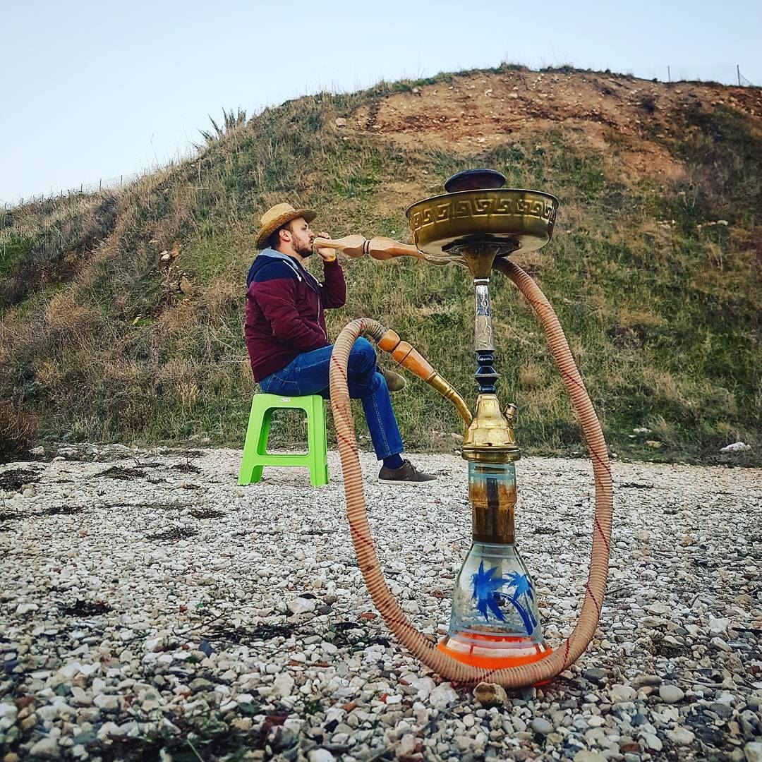 all he wanted was a puff of Hookah  forcedperspective ... (Old Souk- Jbeil)