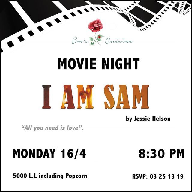 "All you need is Love" Tonight is Movie Night at Em's! Film starts at 8:30P (Em's cuisine)