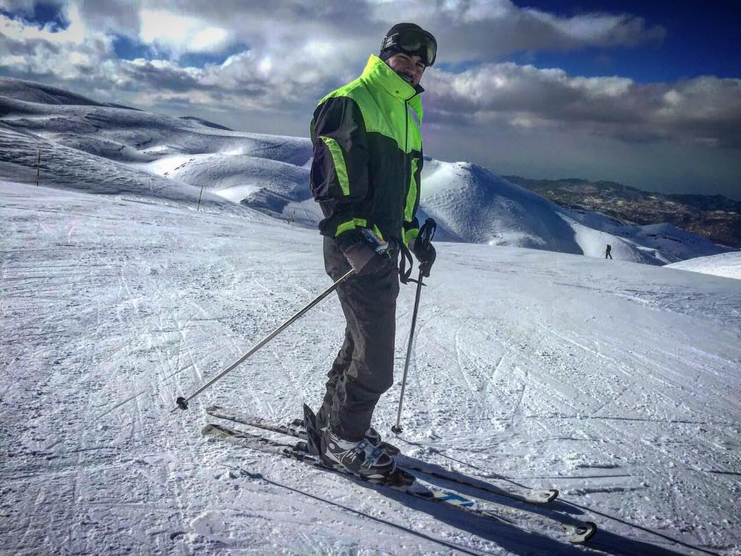  allthewayup ..Let the  season begin..  skiing  extremesport ⛷☃️ (Faraya Mzaar)