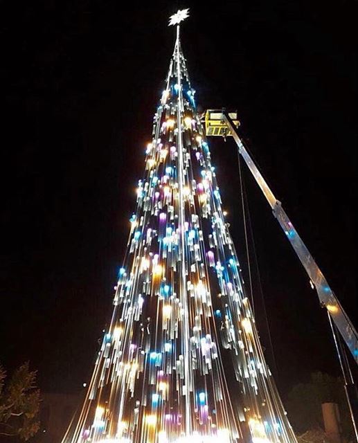 Amazing Christmas tree 🎄 Photo by: @aldobechara  letstalkaboutlebanon ... (Jbeil جبيل)