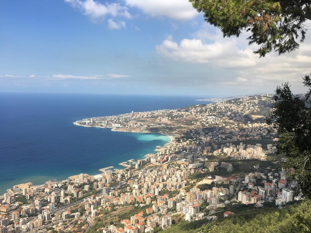 Amazing sea view for gulf of Jounieh from Harrisa.   nofilter... (Harîssa, Mont-Liban, Lebanon)