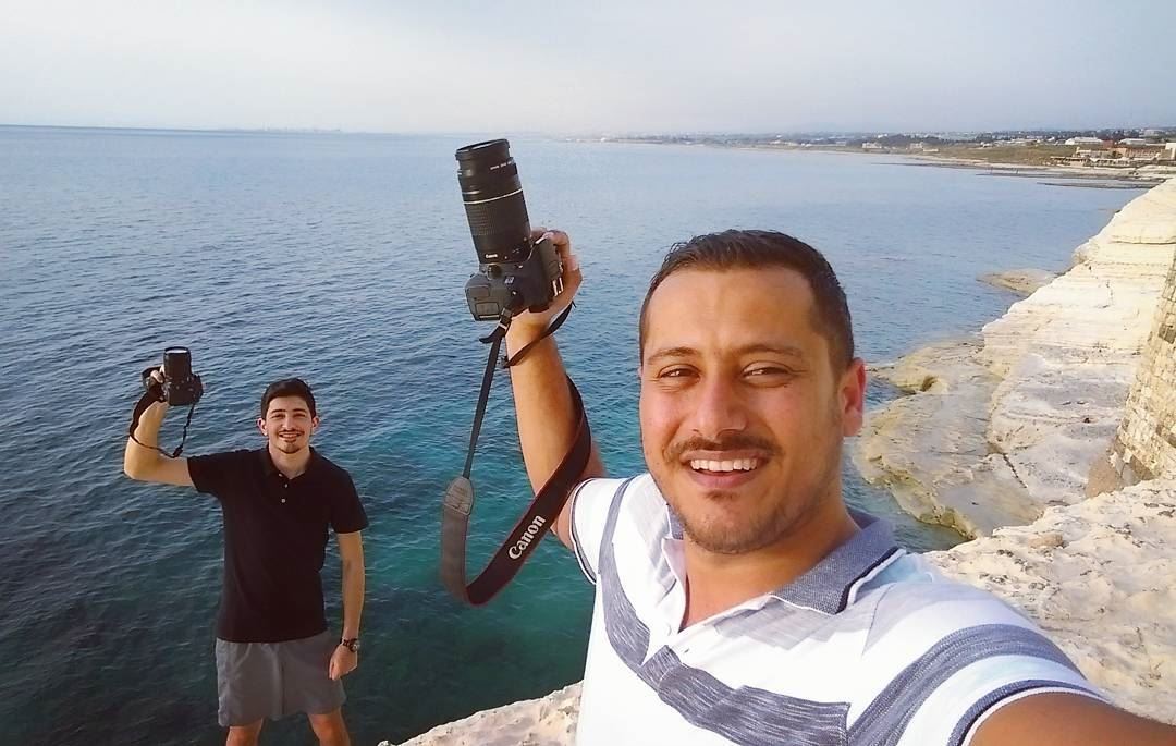 Amazing sunset  friends  fun  beach  southlebanon  cameraman  awesome ... (Ras El Bayada)