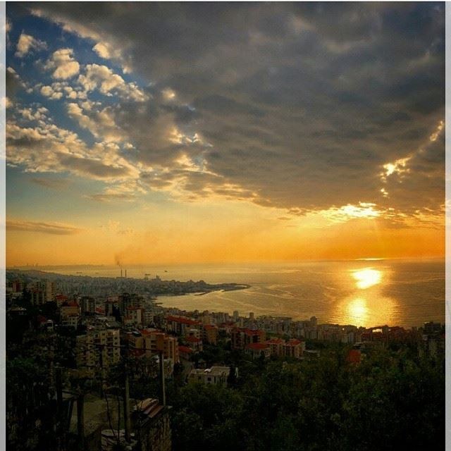 Amazing sunset from jounyeh Lebanon