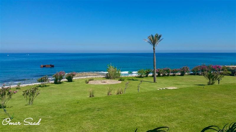 Amazing view from jiyeh  sea  beach  shore  photogrid  photography ... (Jiyeh Villa Boustany)