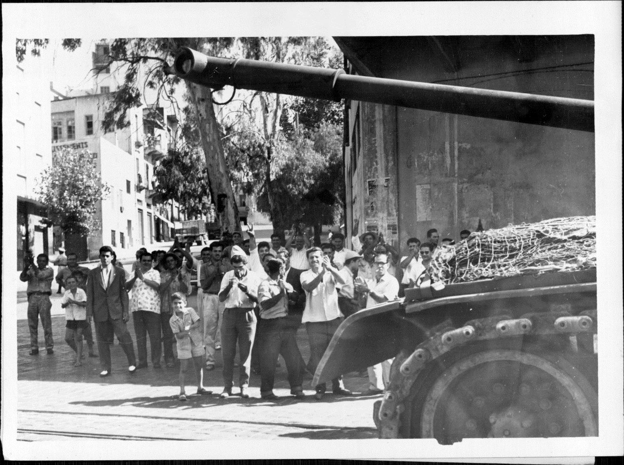 American Tanks in Beirut  1958