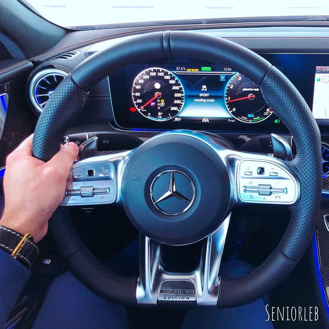 AMG Steering wheel crafted with great details and art. ———————————————————— (Dubai, United Arab Emirates)