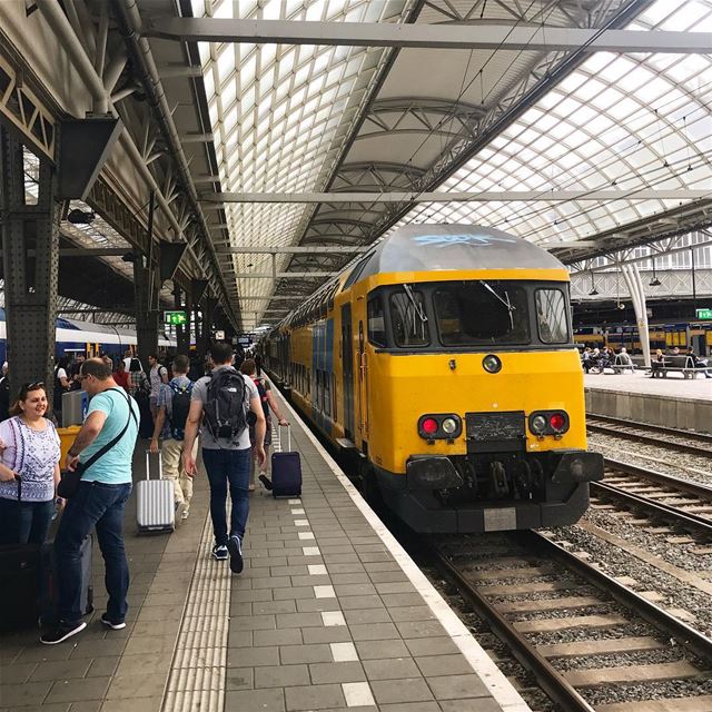 Amsterdam Central Station  train  amsterdam  travel  travelpic ... (Amsterdam, Netherlands)
