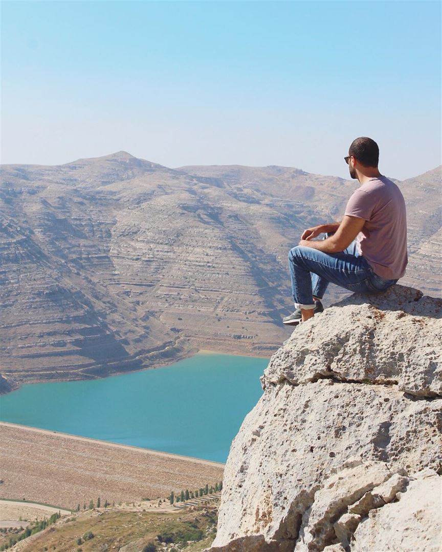 An amazing spot overlooking Chabrouh Lake! 💙 (Faraya, Mont-Liban, Lebanon)