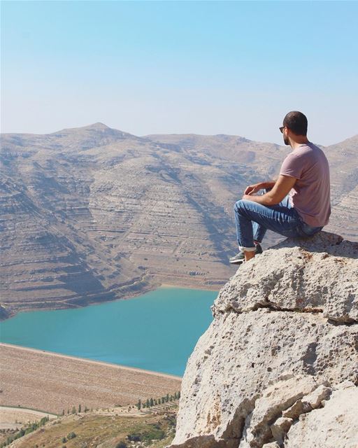 An amazing spot overlooking Chabrouh Lake! 💙 (Faraya, Mont-Liban, Lebanon)