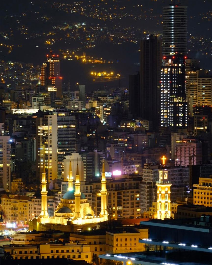 An eagle eye look at Beirut where mosques embrace churches  travel  beirut... (Beirut, Lebanon)