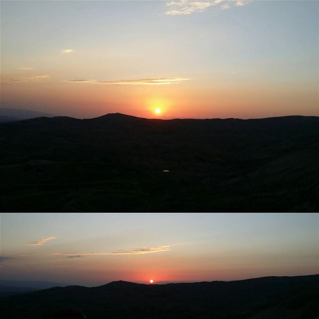 And a new day is Born.... Sunrise  hiking  Sannine  mountains ...