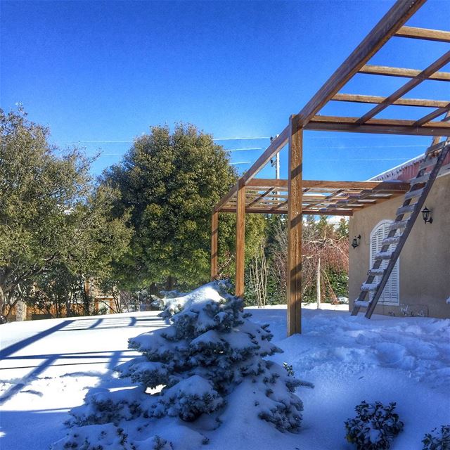 And after every Storm..  PergolaKitsLebanon Snow  Pergola  Wood  Design ... (Ehden, Lebanon)