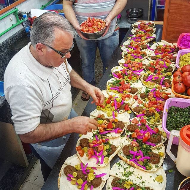 And falafel. sidon  saida  lebanon  middleeast  amazing  food  colours ... (Falafel Abou Rami)