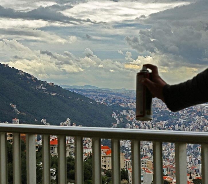 And I said; "Let there be clouds"👌 clouds  jounieh  lebanon  spray ...