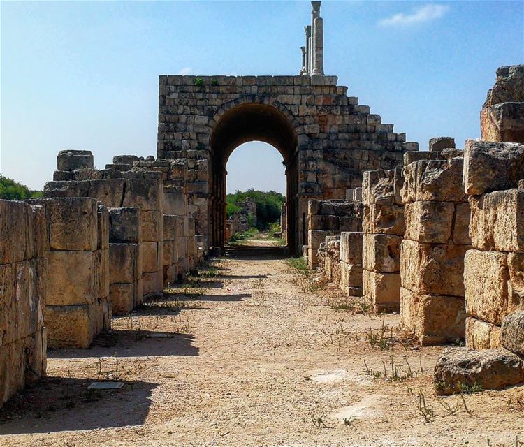And once upon a time there was a king and a queen in a palace that's now... (Tyre, Lebanon)