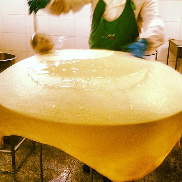 .....and the magical syrup is poured on the most famous Tripolitan sweet:...