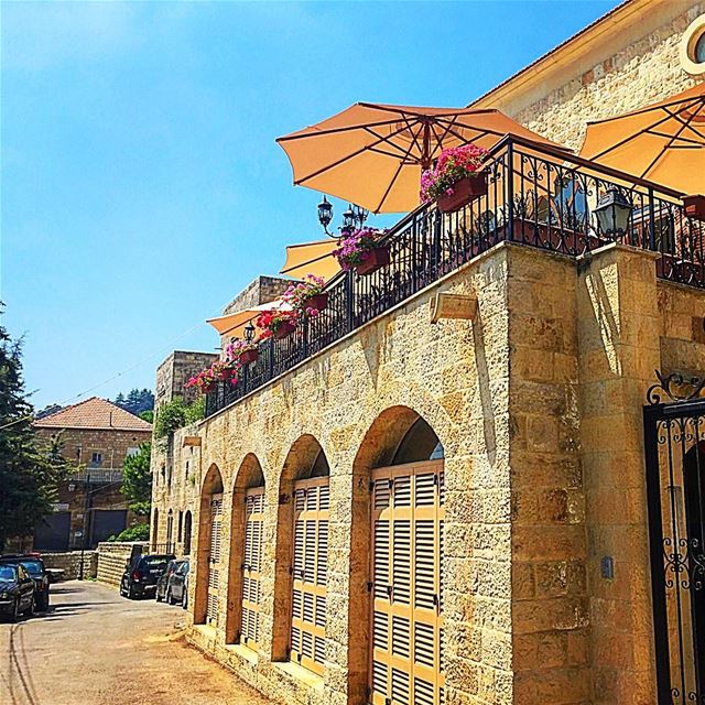 And the moon found its home above these streets  deirelqamar  street ... (Deïr El Qamar, Mont-Liban, Lebanon)