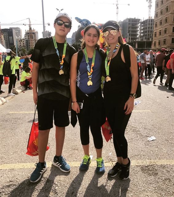 And we did it 🏃🏽‍♀️🏃 beirutmarathon  marathon2017  Run beirut lebanon ... (Downtown Beirut)