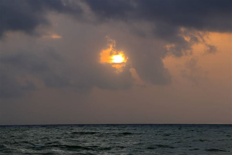...and when I thought it won't show up. Beirut Lebanon  sunset ...