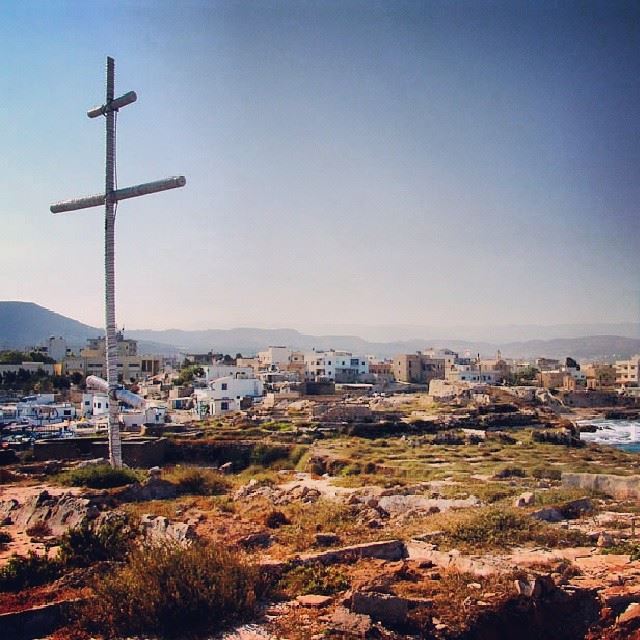  anfeh  qalaa  tahetelrih  phoenician  heritage  cross  10meters  amazing...