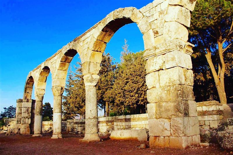  anjar castle  bluesky  browntown  beatifulplace  liveauthentic ... (Anjar_Anjar Castle)