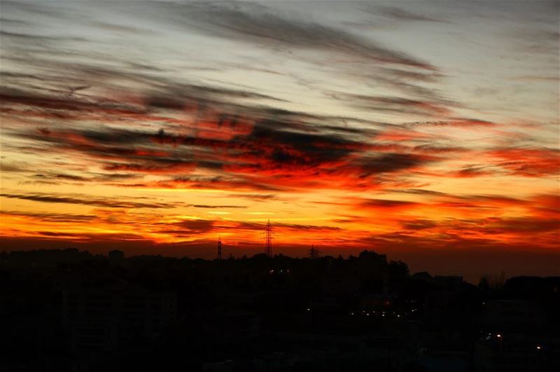 Another beautiful sunset from my window! We always think in terms of...