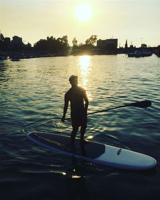 Another beautiful Sunset ... .. gopro  sport  sup  healthy  surf  paddle... (Surf Shack Lebanon)