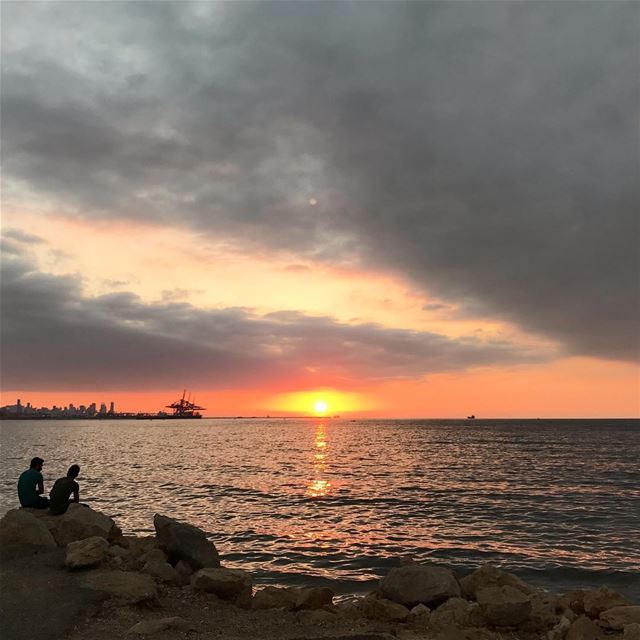 Another day, another sunset.   nofilter ... (Beirut, Lebanon)