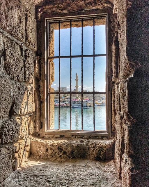 Another frameview.. saida city lebanon window view... (Saïda, Al Janub, Lebanon)