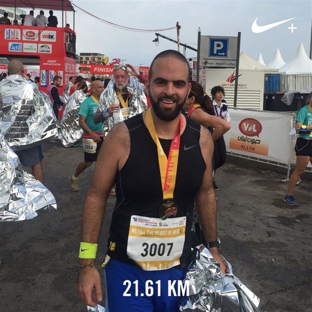 Another half marathon done! Where next?....‎ هيا_بنا_نركض ... (Beirut, Lebanon)