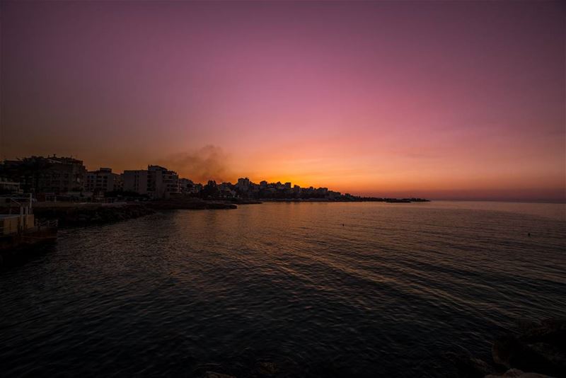 Another sunset on Jounieh's harbour. Sooooooooooooooo good ! each sunset...