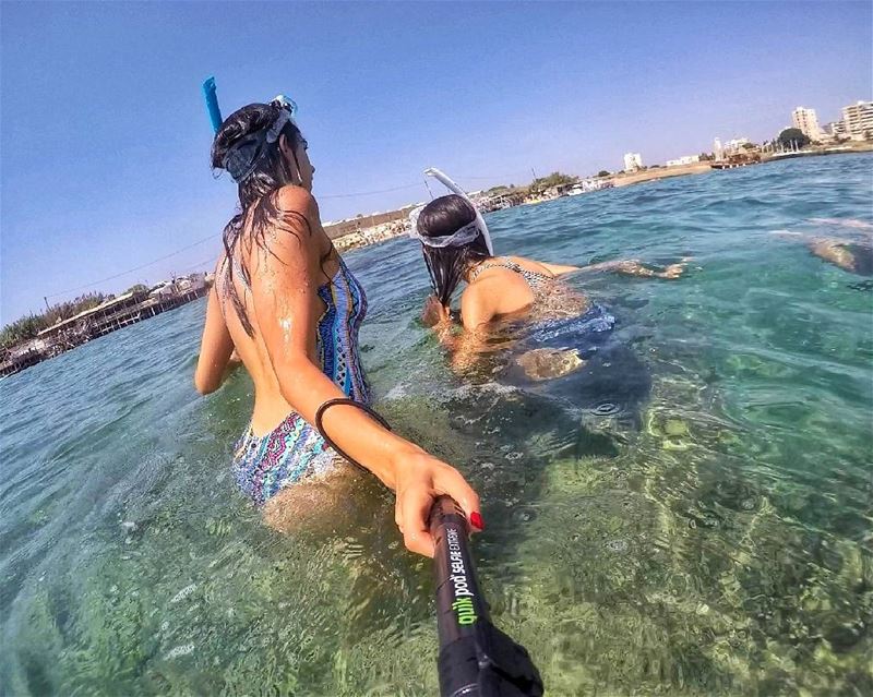Aqua-life 💗 cczam ...... gopro  goprohero4  sister  love  beach ... (Soûr, Al Janub, Lebanon)