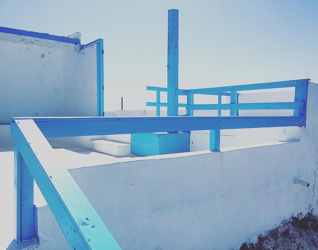 Architectural sophistication. color  blue  summer  anfeh  white ... (Anfeh, Lebanon)