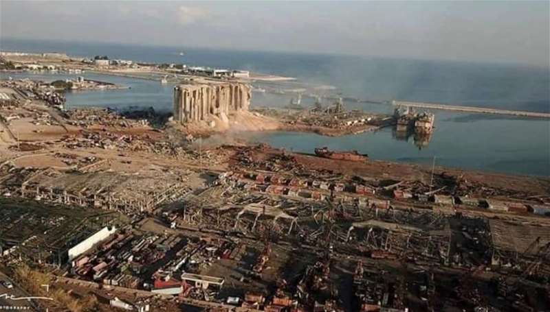 Areal View of the Airport after the Blast