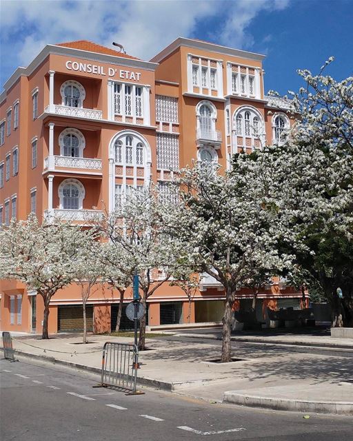 Arquitetura libanesa tradicional em um icônico edifício no centro de... (Downtown Beirut)