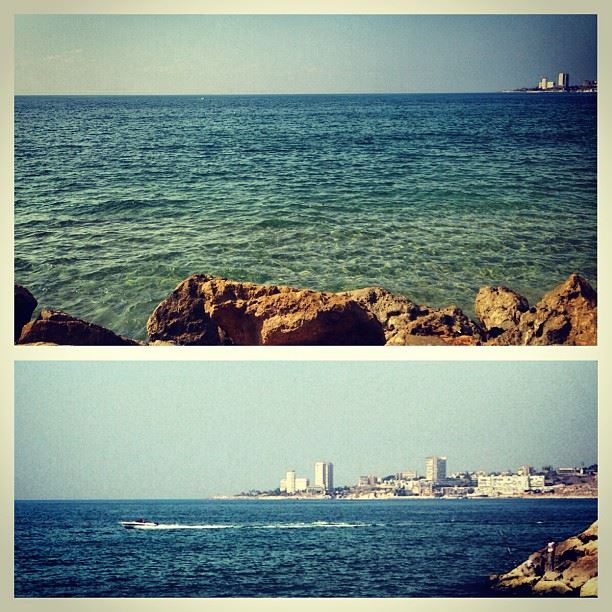  as close as it could get missing beach lebanon kaslik rocks waves fish...