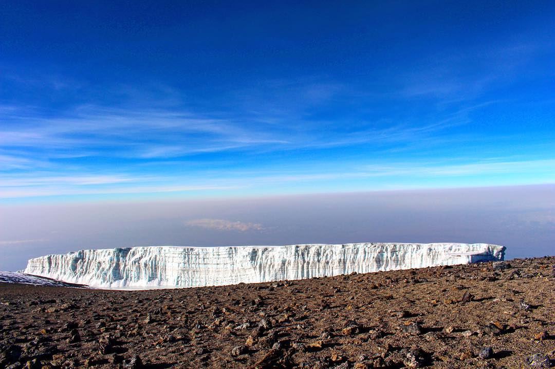 At first sight, Kilimanjaro’s glaciers look like nothing more than big...