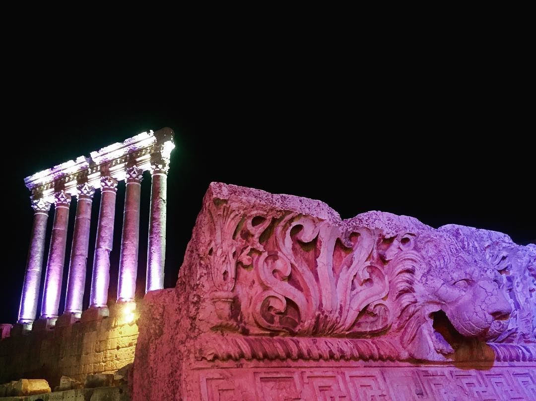 At night (summer 2016) for the opening of baalbeck festival, the 'silk... (Baalbek, Lebanon)