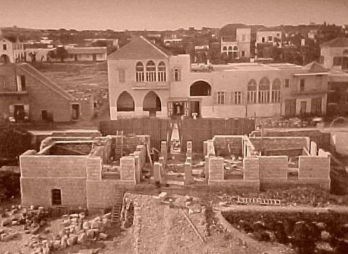 AUB Main Gate under construction  1890s 