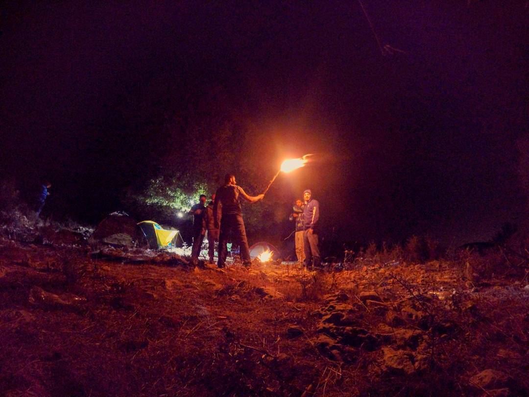  autumn saturday night camp camping hike hiking bonefire friends adventure...