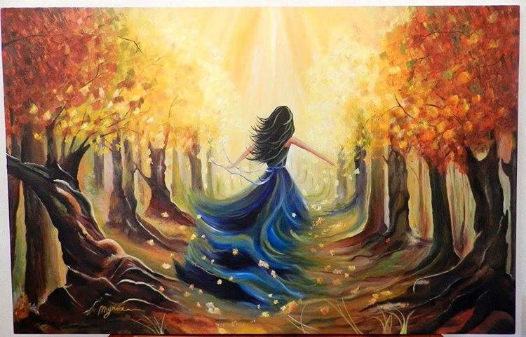 "Autumn Wind" -  Oilpainting - May 2016