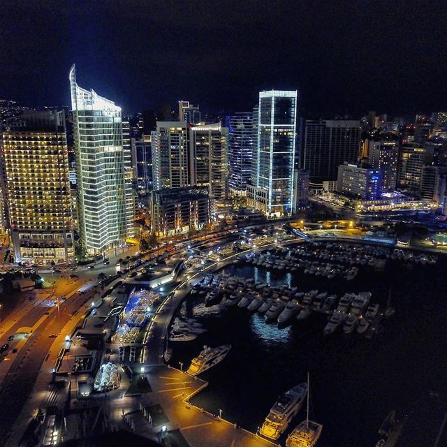 B E I R U T City Of Lights ☄☄☄... Abovelebanon  Lebanon ... (Zaitunay Bay)