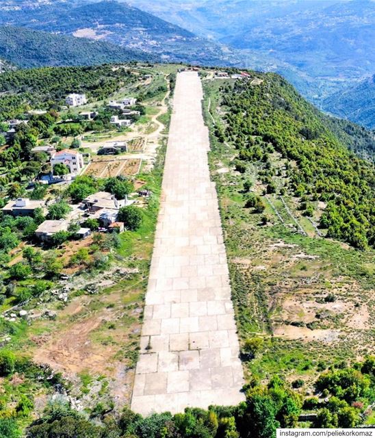 Baadaran secrete airport , was build during civil war by the PSP but never... (Baadarâne, Mont-Liban, Lebanon)