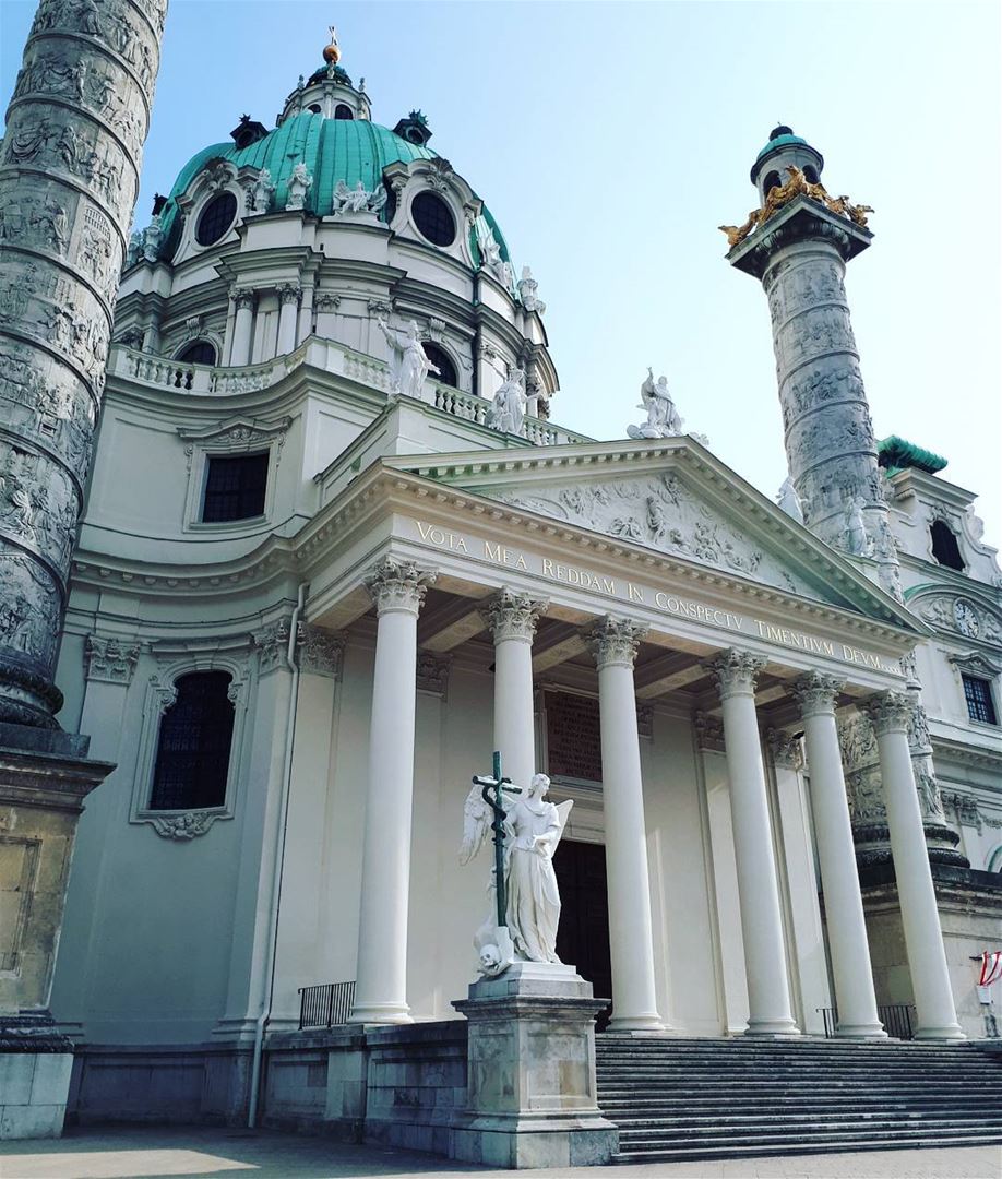 Back to  Austria 💙   saintcharles  vienna  church  architecture  baroque ... (Saint Charles Apotheke Wien)