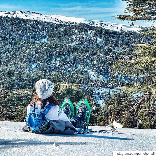 Back to these beautiful  whitedays ❄ and to those  captures by my amazing... (Hadath El-Jubbah, Liban-Nord, Lebanon)