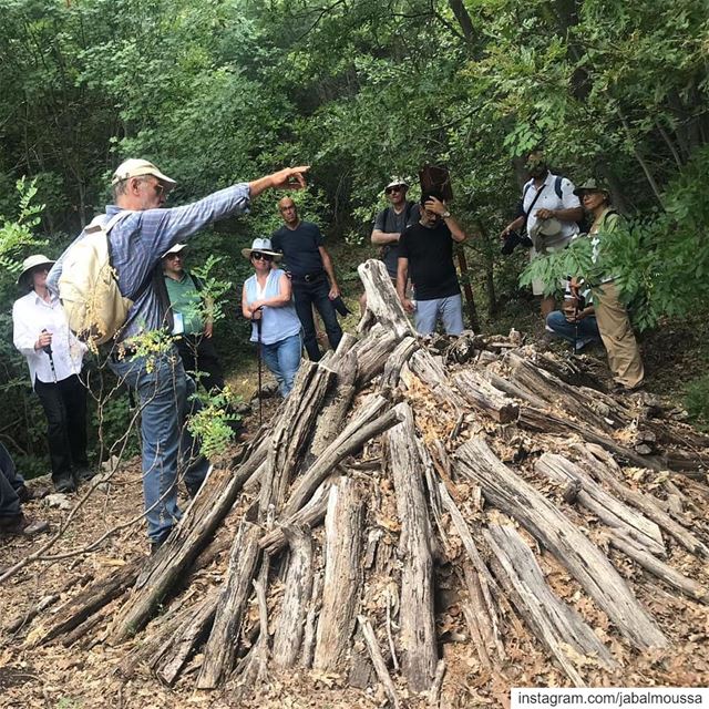 Back to traditions. charcoal  charcoaling  JabalMoussa  unesco ... (Jabal Moussa Biosphere Reserve)