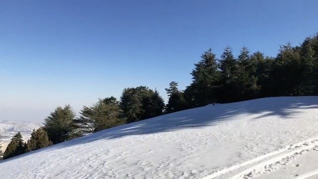  backcountryskiing mode fully engaged on  Akkar  snowy  slopes.  nature ...