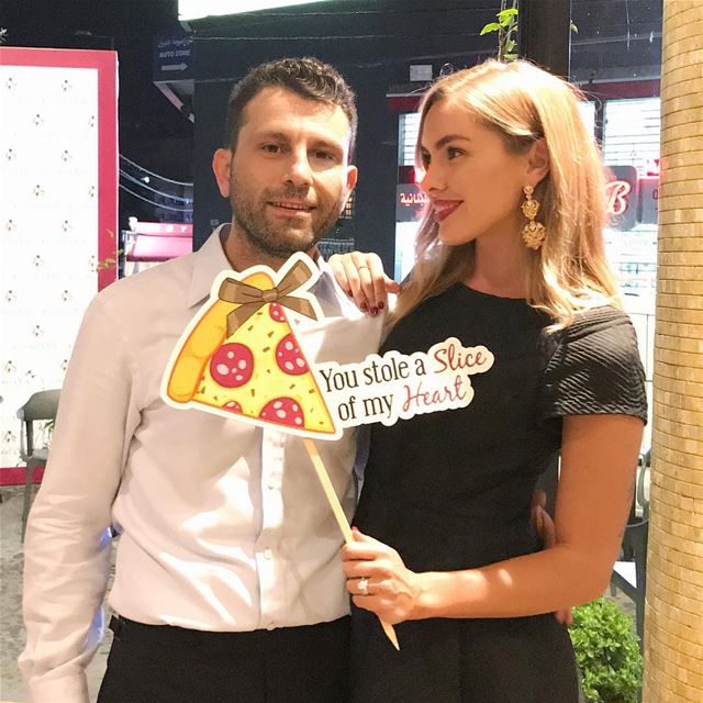 Bae 😘😍🍕 @casadellolivoresto @alihoteit_84 at the Grand Opening! Mabrouk! (Casa Dell'Olivo)