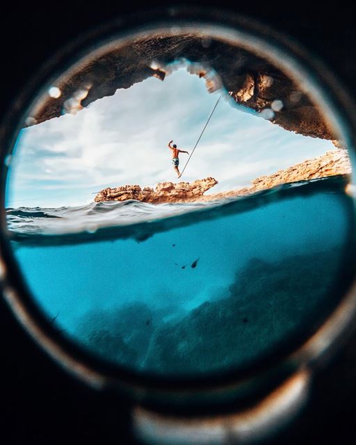 Balancing my way between sea and skies..📸: @michelfakhoury (Lebanon)